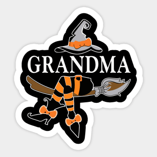 grandma witch halloween Sticker